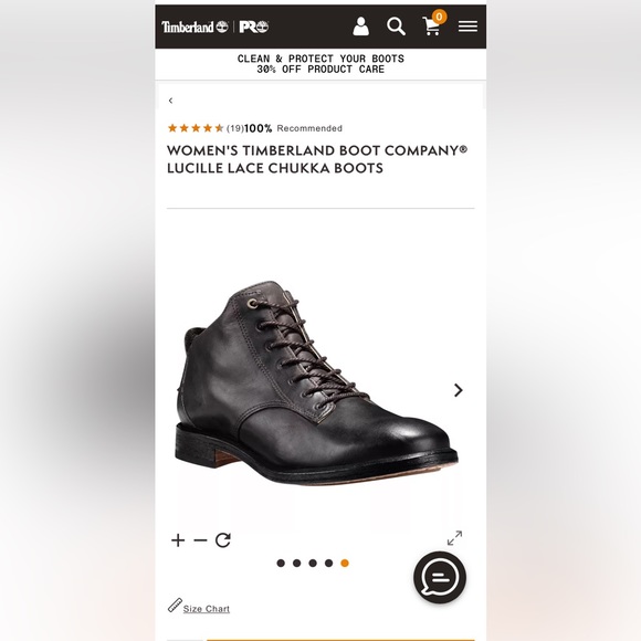 Timberland tom-boy style leather work shoes - Picture 5 of 6